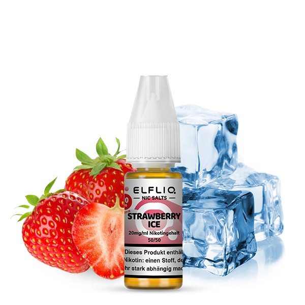 ELFBAR Strawberry Ice Nikotinsalzliquid (Erdbeere & Frische) - Elfliq